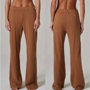 Talentless Women’s French Terry Lounge Pants In Brown Size XS